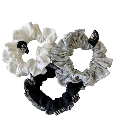 Shop Refried Apparel Women's  Las Vegas Raiders 3-pack Scrunchie Set In Multi