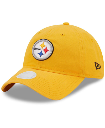 Shop New Era Women's  Gold Pittsburgh Steelers Core Classic 2.0 9twenty Adjustable Hat
