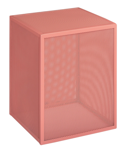 Shop Osp Home Furnishings Catalina Accent Cube Table In Coral