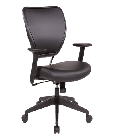 Shop Osp Home Furnishings Seat And Back Task Chair With Adjustable Angled Arms In Dillon Black