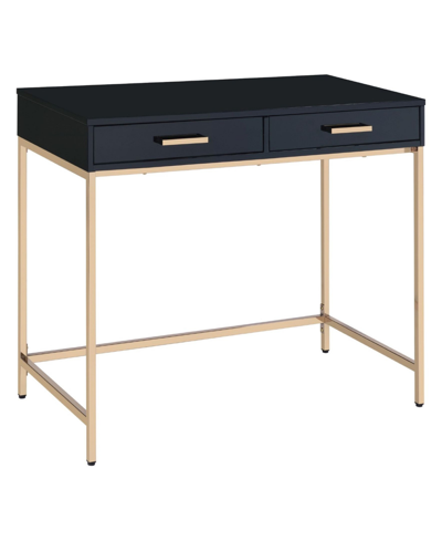 Shop Osp Home Furnishings Alios Desk In Black/gold-tone