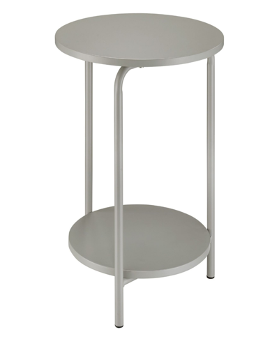 Shop Osp Home Furnishings Elgin Metal Accent Table In Gray
