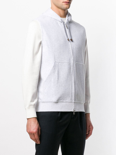Shop Brunello Cucinelli Men's Grey Cotton Vest