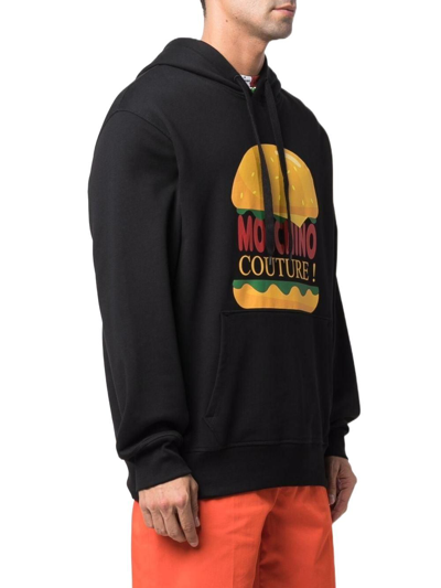 Shop Moschino Men's Black Cotton Sweatshirt