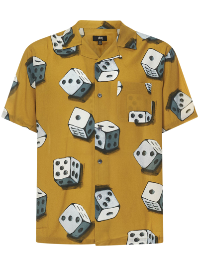 Shop Stussy Shirt In Yellow
