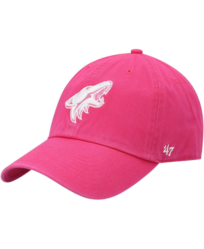 Shop 47 Brand Men's '47 Pink Arizona Coyotes Clean Up Adjustable Hat