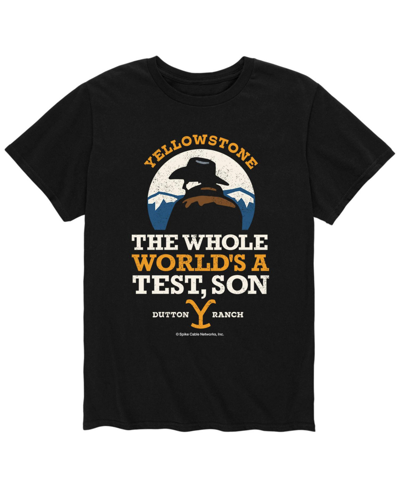 Shop Airwaves Men's Yellowstone Whole World T-shirt In Black