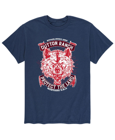 Shop Airwaves Men's Yellowstone Wolf T-shirt In Blue