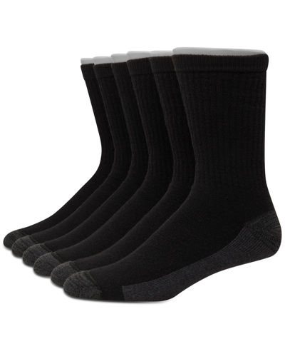 Hanes Men's 7-pk. Ultimate X-temp Ultra Cushion Crew Socks In Black