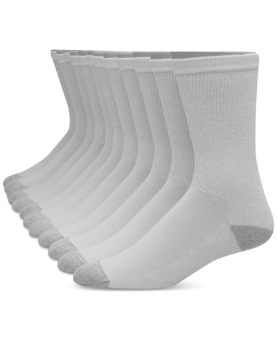 Shop Hanes Men's 12-pk. Ultimate Crew Socks In White