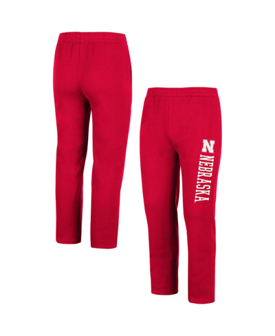 Colosseum Men's  Scarlet Nebraska Huskers Fleece Pants In Scarlet