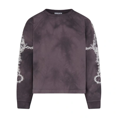 Shop Acne Studios Crew Neck Sweatshirt In Dusty Purple