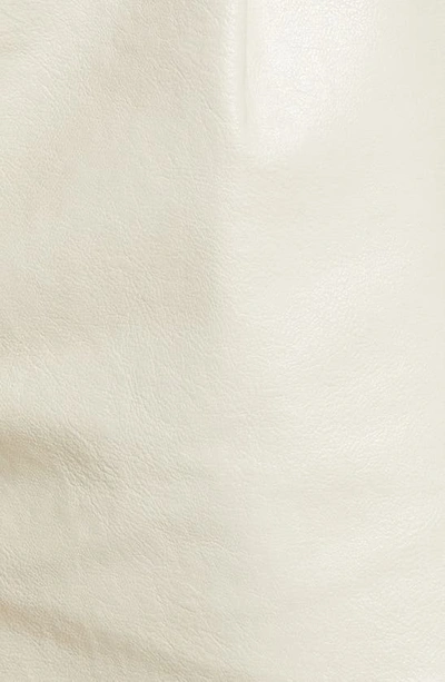 Grey Lab Faux Leather Shorts In Taupe