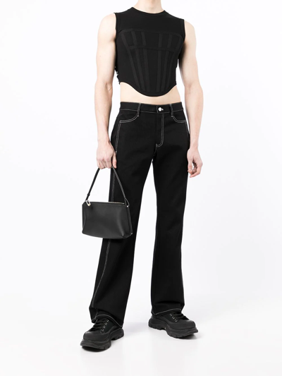 Shop Dion Lee Binary-link Cross-body Bag In Black
