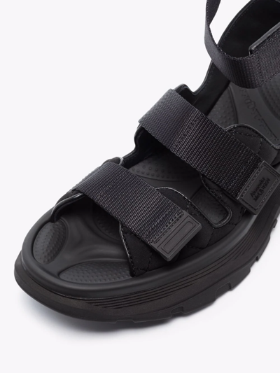 Alexander Mcqueen Sporty Triple-grip Hiking Sandals In Black