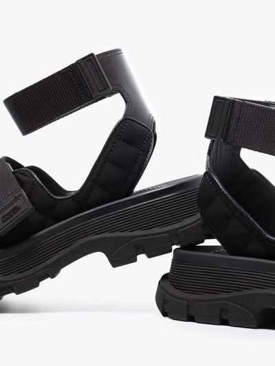 Alexander Mcqueen Sporty Triple-grip Hiking Sandals In Black