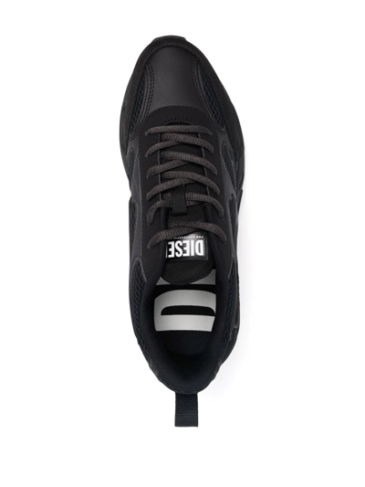 Shop Diesel S-serendipity Sport W Panelled Sneakers In Black