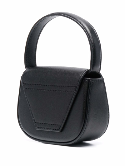 Diesel Handle Mini Leather Cross-body Bag In Black