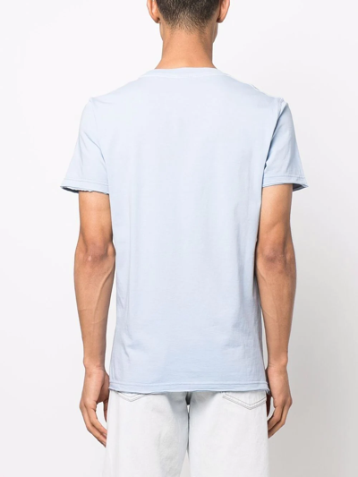 Shop Diesel Logo-print T-shirt In Blue