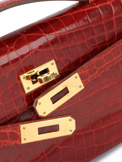 Pre-owned Hermes  Kelly Cut Clutch Bag In Red