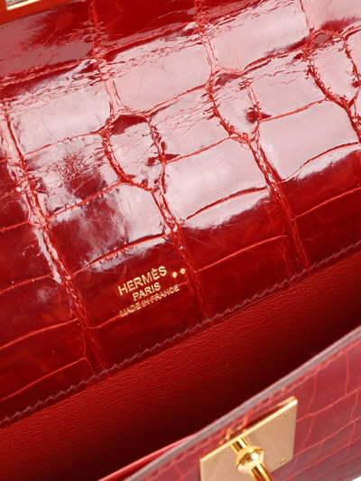 Pre-owned Hermes  Kelly Cut Clutch Bag In Red