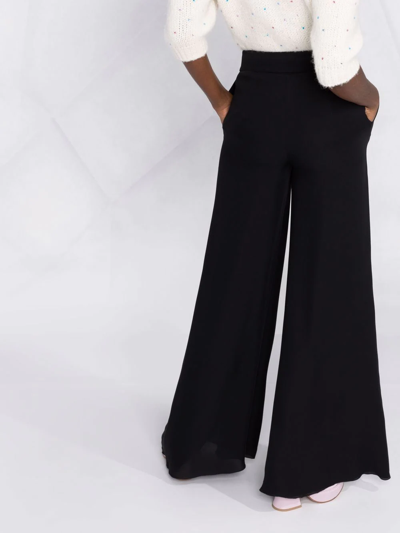Moschino High-waisted Black Maxi Skirt With Pleated Design In Black