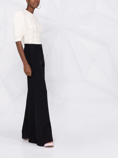 Moschino High-waisted Black Maxi Skirt With Pleated Design In Black