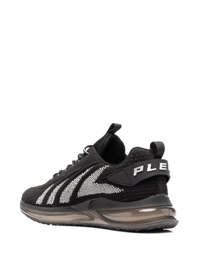 Shop Philipp Plein Lace-up Runner Sneakers In Black