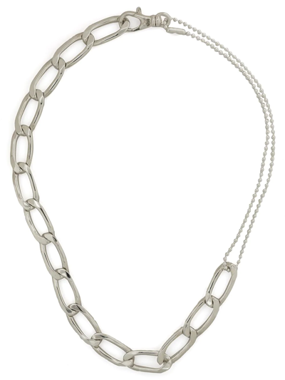 Shop Martine Ali Rox Race Choker Necklace In Silver