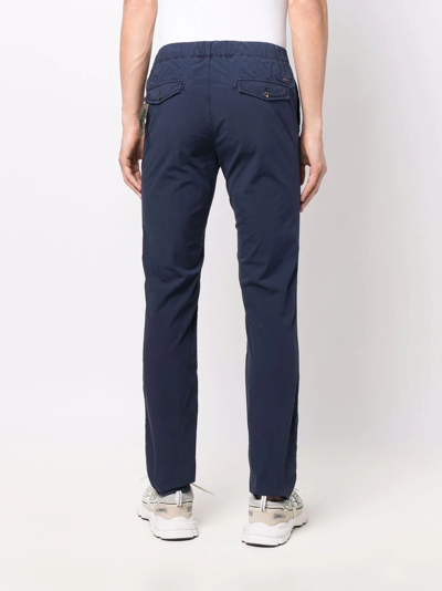 Incotex Drawstring Slim-fit Trousers In Blue