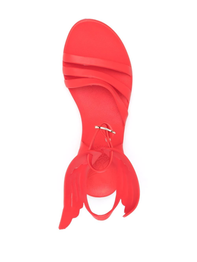 Shop Ancient Greek Sandals Ikaria Jelly Sandals In Red