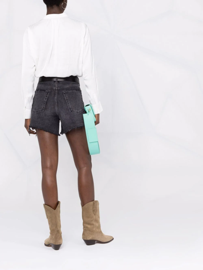 Zadig & Voltaire V-neck Satin-finish Blouse In White