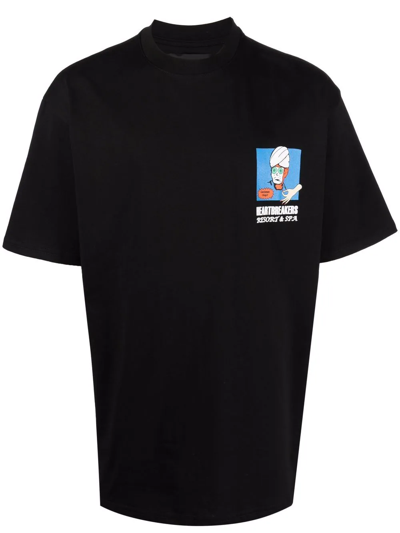Shop Pas De Mer Heartbreakers Short-sleeved T-shirt In Black