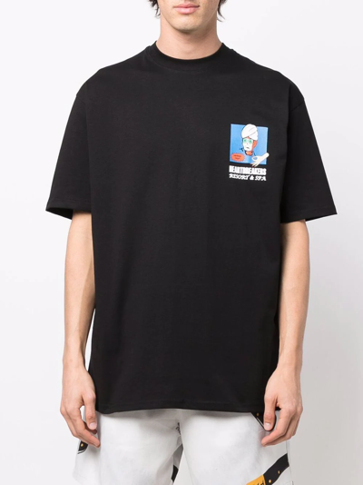 Shop Pas De Mer Heartbreakers Short-sleeved T-shirt In Black