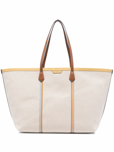 Shop Tory Burch Perry Top-handle Tote Bag In Neutrals