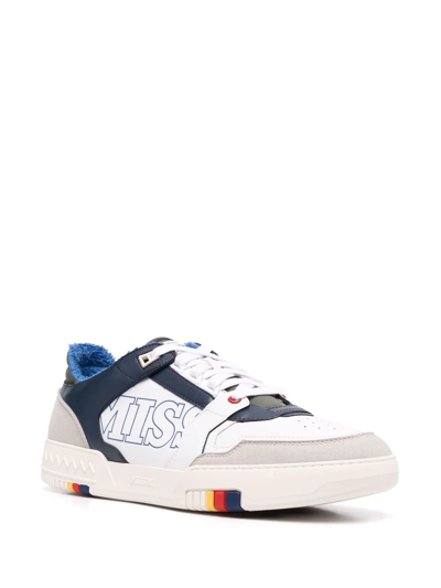 Shop Missoni X Acbc Basket Sneakers In White
