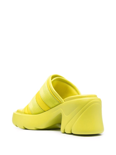 Shop Bottega Veneta Flash Platform Sandals In Green