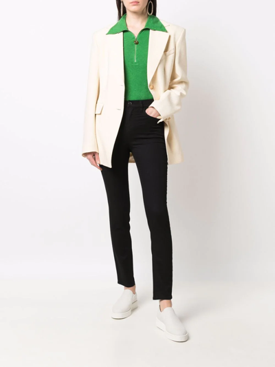 Emporio Armani Low-rise Skinny Jeans In Black