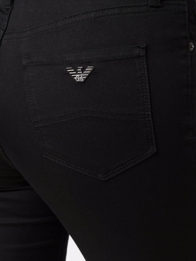 Emporio Armani Low-rise Skinny Jeans In Black
