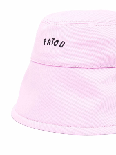 Shop Patou Graphic-print Bucket Hat In Pink