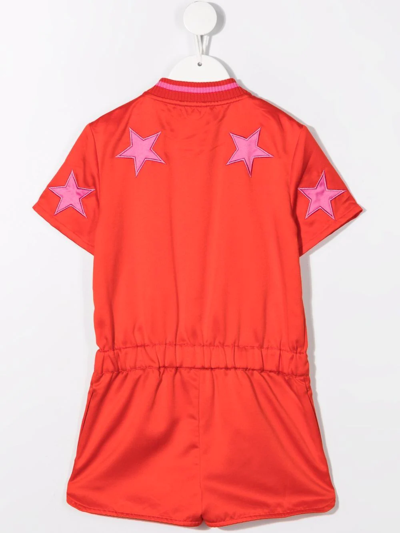 Shop Stella Mccartney Star-patch Track Playsuit In 510bc