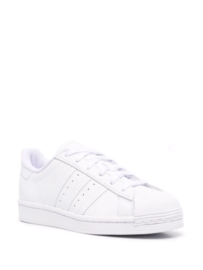 Shop Adidas Originals Leather Stan Smith Sneakers In White