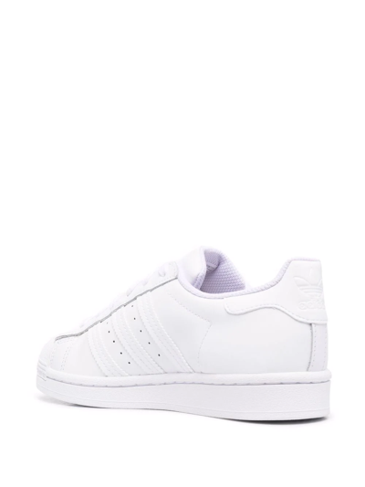 Shop Adidas Originals Leather Stan Smith Sneakers In White