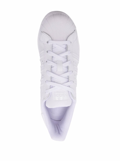 Shop Adidas Originals Leather Stan Smith Sneakers In White