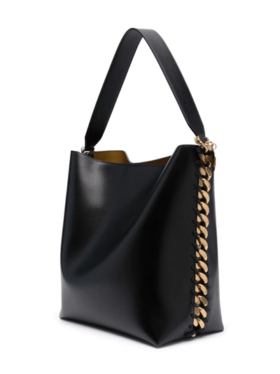 Shop Stella Mccartney Frayme Tote Bag In Black