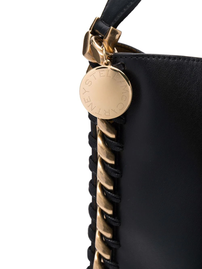 Shop Stella Mccartney Frayme Tote Bag In Black