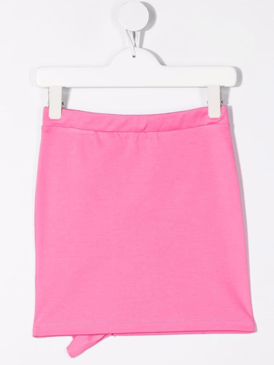 Shop Emilio Pucci Junior Ruffle-trimmed Mini Skirt In Pink