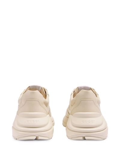 Shop Gucci Rhyton Star-print Sneakers In White