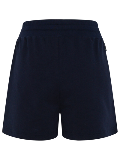 Shop Woolrich Navy Cotton Shorts In Blue