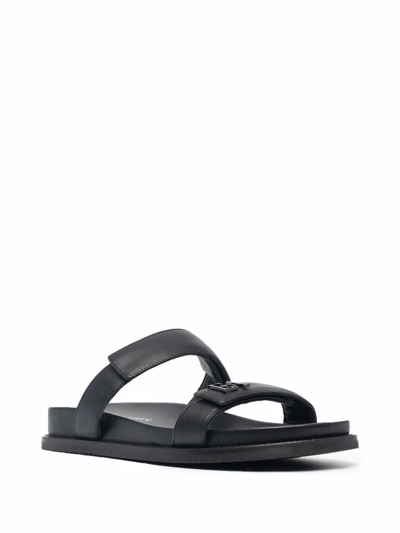 Shop Emporio Armani E.armani Exclusive Pre Sandals Black